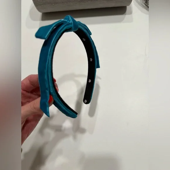 Lele Sadoughi Bardot Teal Headband - Picture 4 of 6